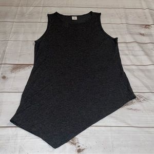 Cabi 5070 Tank Top Tunic Size Medium Gray Asymmetrical Minimalist